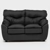 Juego de Living Almore Belén Sofá 2 Cuerpos + Dos Sillones 1 Cuerpo Negro