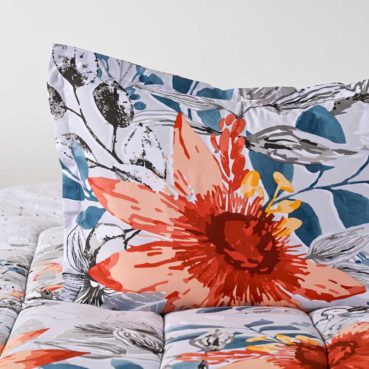 Plumón Estampado Cannon 1,5 Plazas Summer