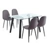Juego de Comedor Spazzio Jockey 4 Sillas Negro
