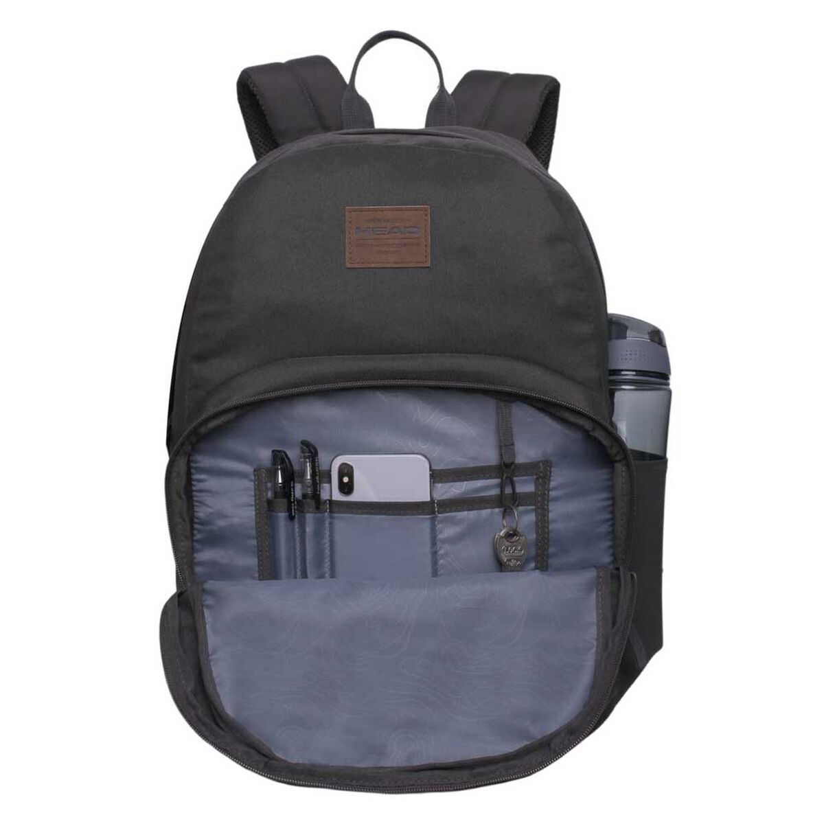 Mochila Juvenil Fortuner Gris Oscuro Head