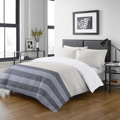 Plumón Estampado Illusions 1,5 Plazas Coral Prismatic