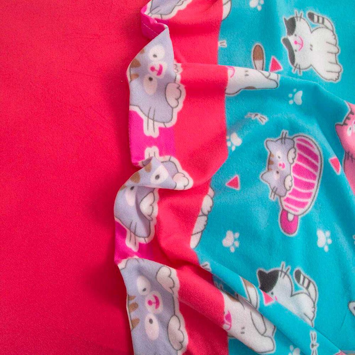 S&aacute;bana de Polar Doral 1,5 Plazas Senses Gatos