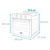 Horno Empotrable Eléctrico Mabe HM6031EXAI0 59 lts.