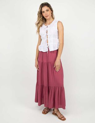 Imagen 2 del producto Blusa Sin Mangas Mujer Zibel Blanco, Fucsia