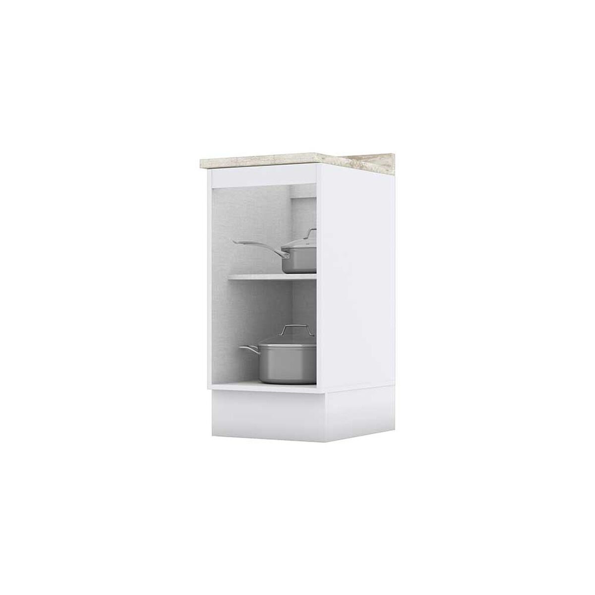 Mueble de Cocina Base  Home Mobili Americana 1 Puerta Gris