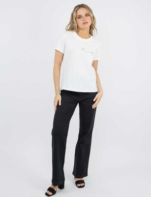 Imagen 2 del producto Polera Manga Corta Mujer Soviet Blanco, Camel, Fucsia, Navy, Negro