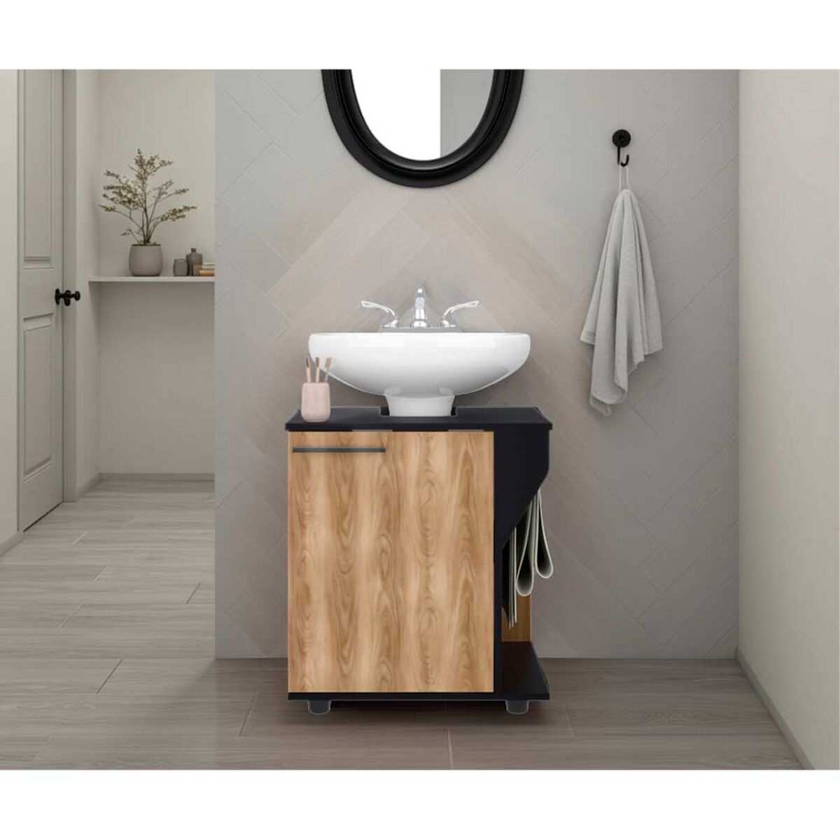 Mueble para Lavamanos Tuhome Phillips Wengue Fresno Europeo