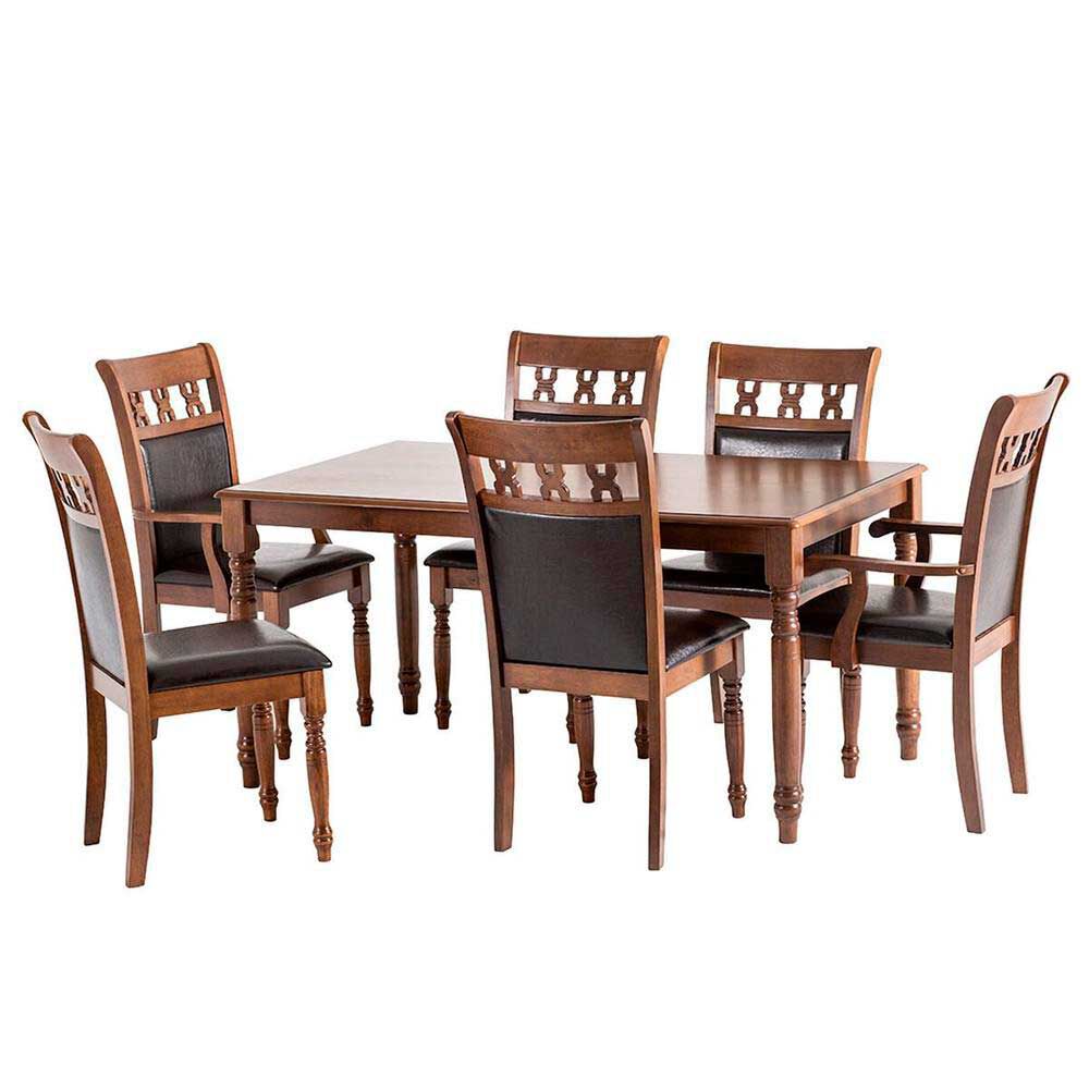 DREAMS Juego de Comedor Toledo 4 Sillas 2 Sitiales
