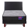 Cama Europea Flex 1 Plaza Therapedic Plus + Respaldo Modern