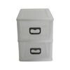 Caja Organizadora Plástica Mediano San Bernardo 2 Niveles Blanco