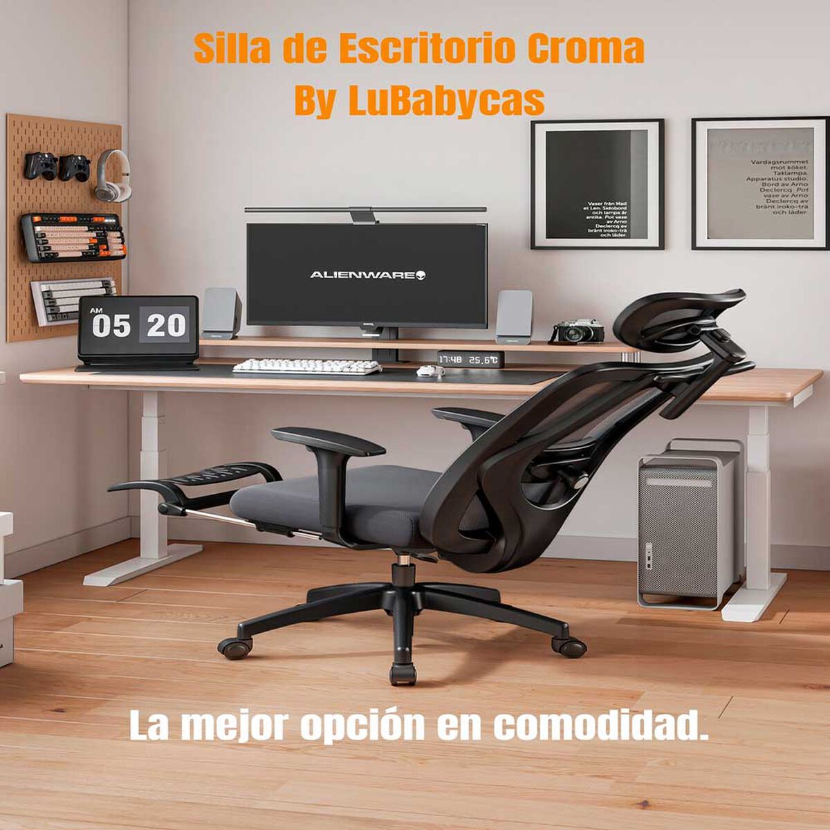 Silla de escritorio LuBabycas W205 Negro