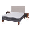 Cama Europea CIC 2 Plazas Ortopedic Advance + Respaldo + 2 Veladores Tigris