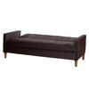 Futón Latam Home Genova Velvet 3 Cuerpos Chocolate