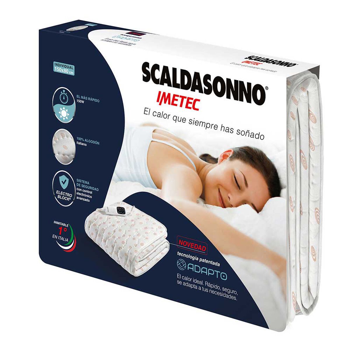 Calientacama Scaldasonno Individual Cotton Adapto 1 Plaza