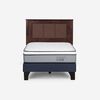 Cama Europea Rosen 1,5 Plazas Pratta + Respaldo Rachel