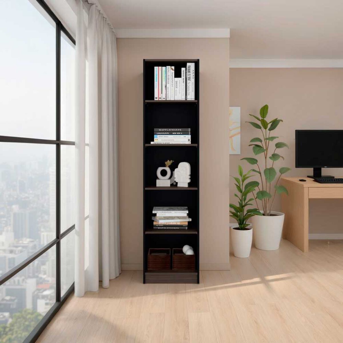 Estante TuHome Home E2 4 Repisas Wengue Milan