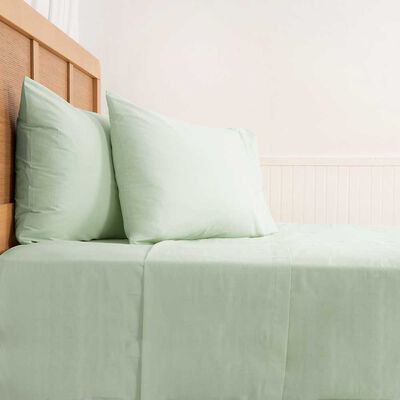 Imagen 2 del producto Juego de Sábanas Mashini 144 Hilos King Liso Verde