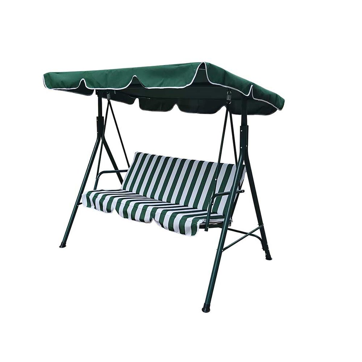 Sillón Columpio para Terraza Casanova 3 Cuerpos Verde Blanco