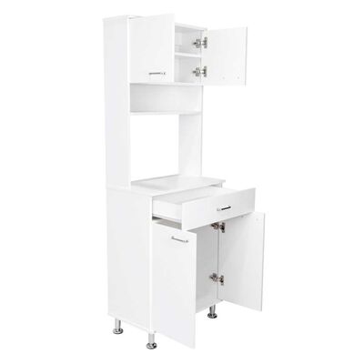 Imagen 2 del producto Mueble para Microondas Tuhome Kitchen 60 4 Puertas 1 Cajón Blanco