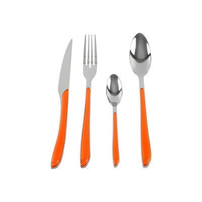 Imagen 2 del producto Juego de Cuchillería Doral Colorful 24 Piezas Naranja