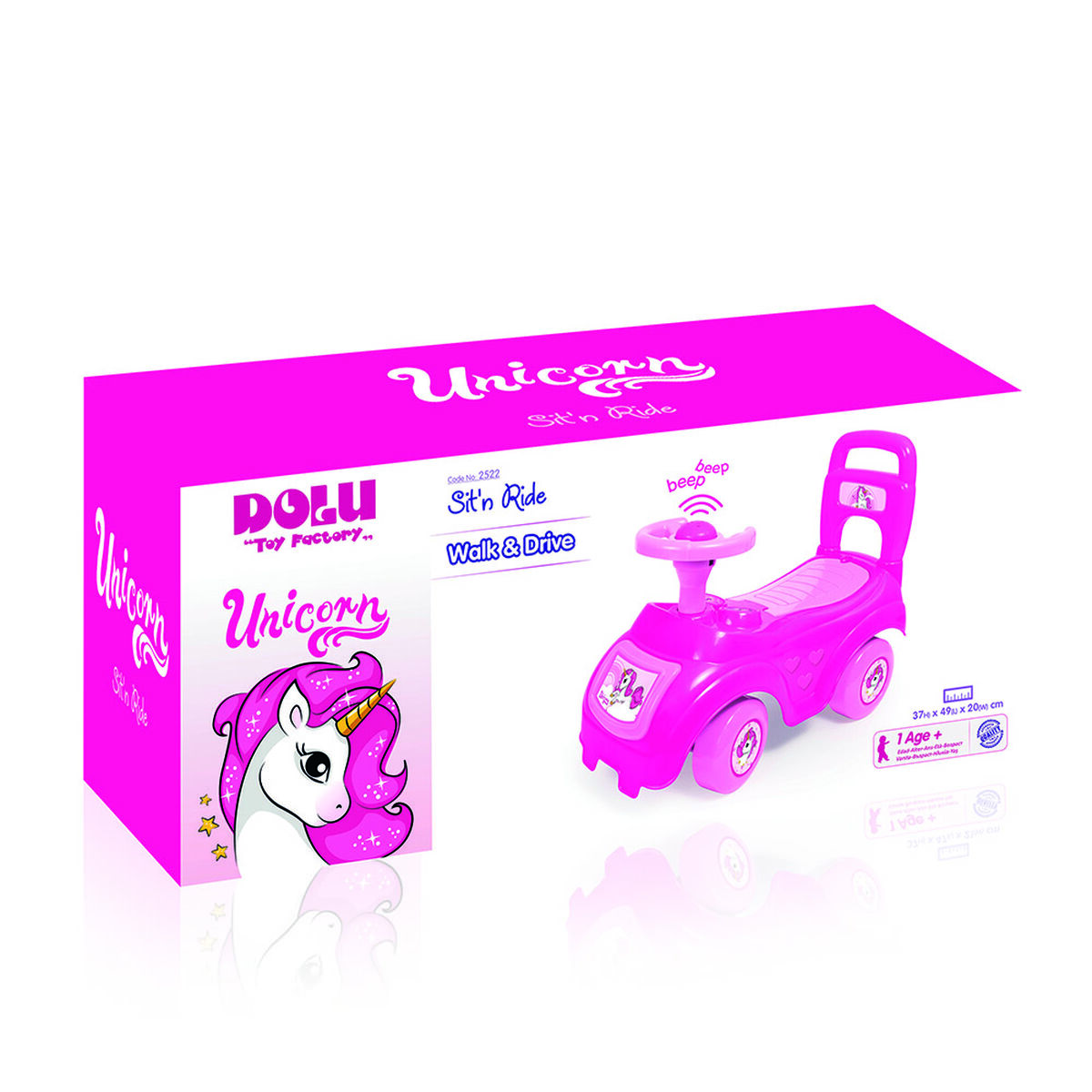 Corre Pasillo Camina Y Maneja Unicornio