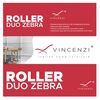 Roller Duo Lino Vincenzi R1708 Gris Pepper 120 x 240 cm
