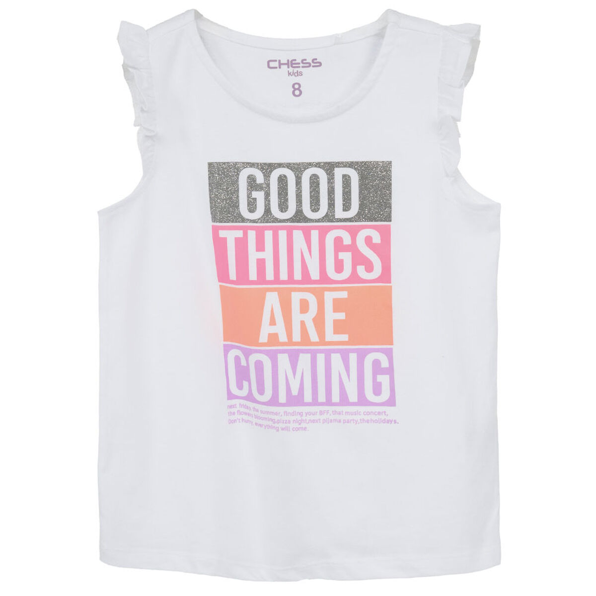 Polera sin Mangas Niña Chess