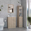 Set Muebles Torre de Baño + Mueble + Espejo de Baño + Lavamanos TuHome Vanguard