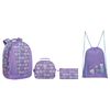 Pack Mochila Espalca Top Gatos Pastel Lila Head