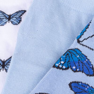 Imagen 2 del producto Pack 3 Calcetines Mujer Icono Azul