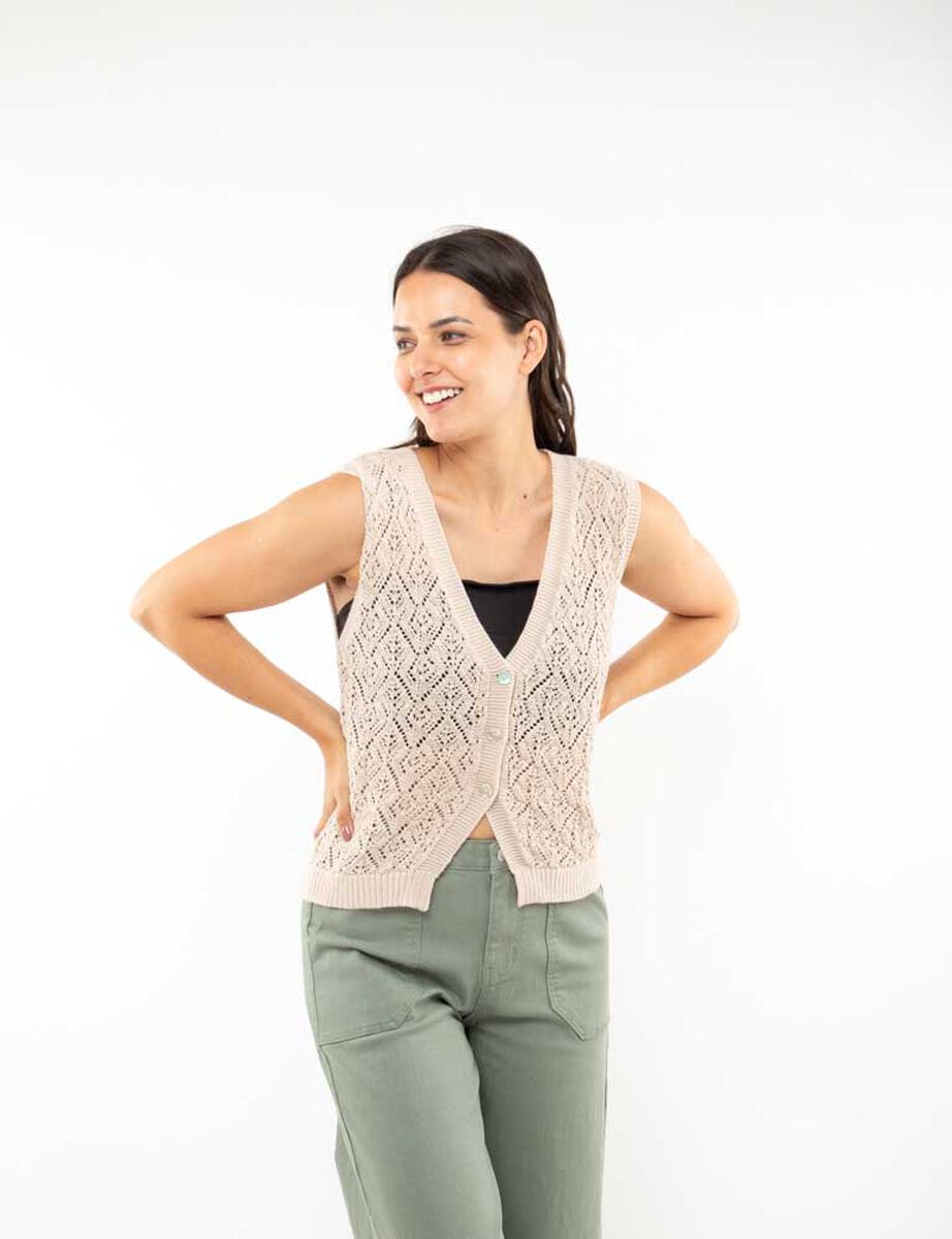Sweater Sin Mangas Mujer Alma