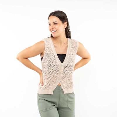 Sweater Sin Mangas Mujer Alma