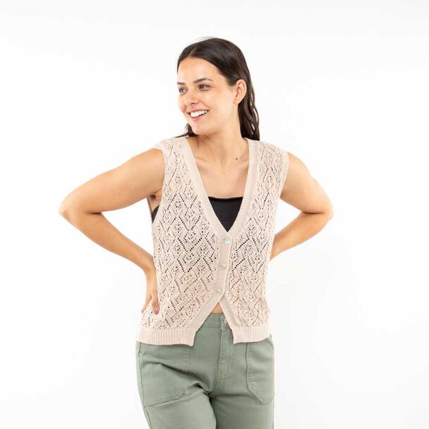 Sweater Sin Mangas Mujer Alma