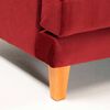 Juego de Living Barra Design Larisa Sofá 2 Cuerpos + Dos Sillones 1 Cuerpo Rojo