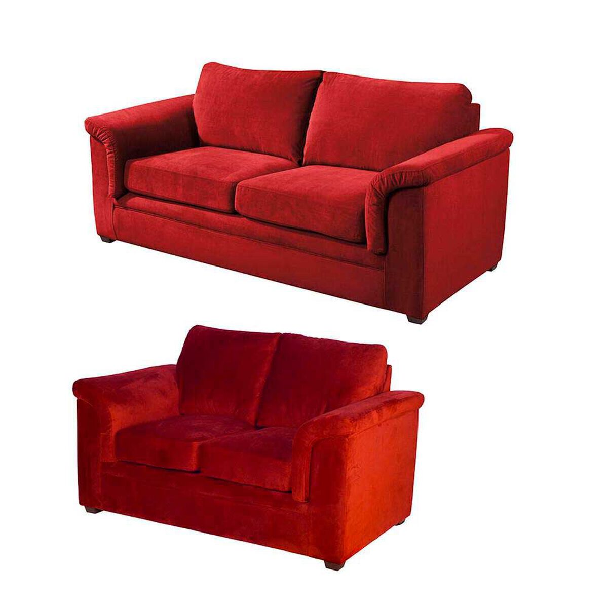 Juego de Living Latam Home Ancona 3 Cuerpos + Sof&aacute; 2 Cuerpos Burdeo