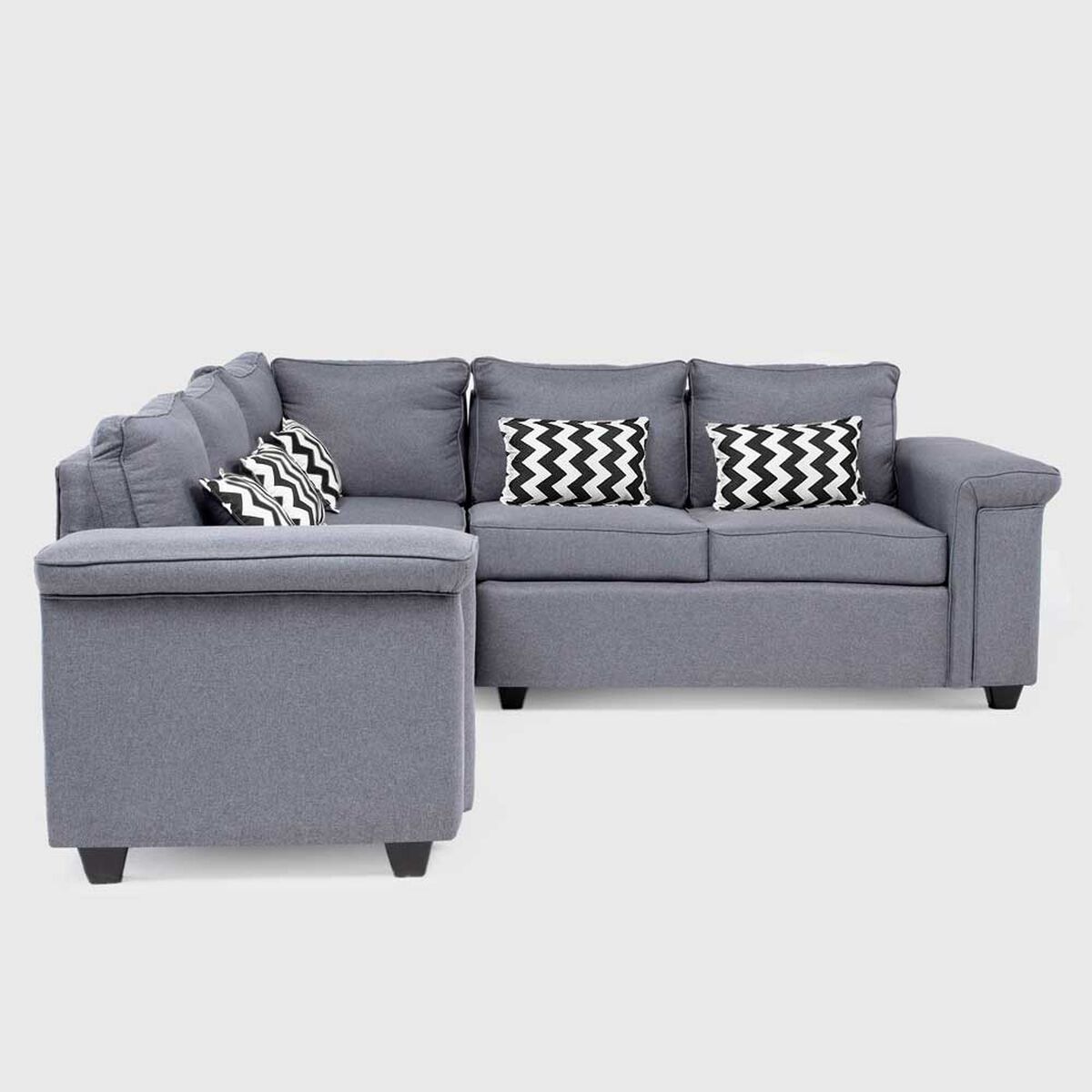 Sof&aacute; Seccional Mons Sicilia 5 Cuerpos Gris
