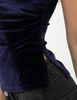 Polera Strapless Terciopelo Plush Mujer Icono
