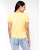 Polera Lisa Manga Corta Cuello V Botones Mujer Zibel