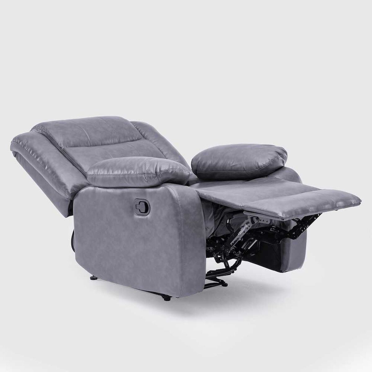 Juego de Living Reclinable Daniels Sof&aacute; 3 Cuerpos + 2 Bergers Roma Gris