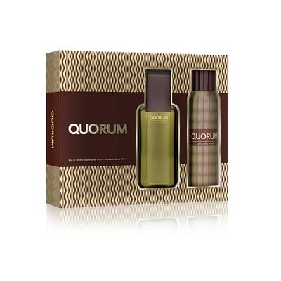 Set Regalo Quorum Perfume Hombre EDT 100ml + Desodorante 150ml