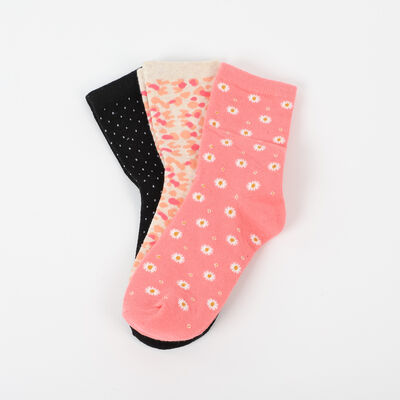 Imagen 1 del producto Pack 3 Unidades Calcetin Mujer Largo de Algodón Icono Surtido