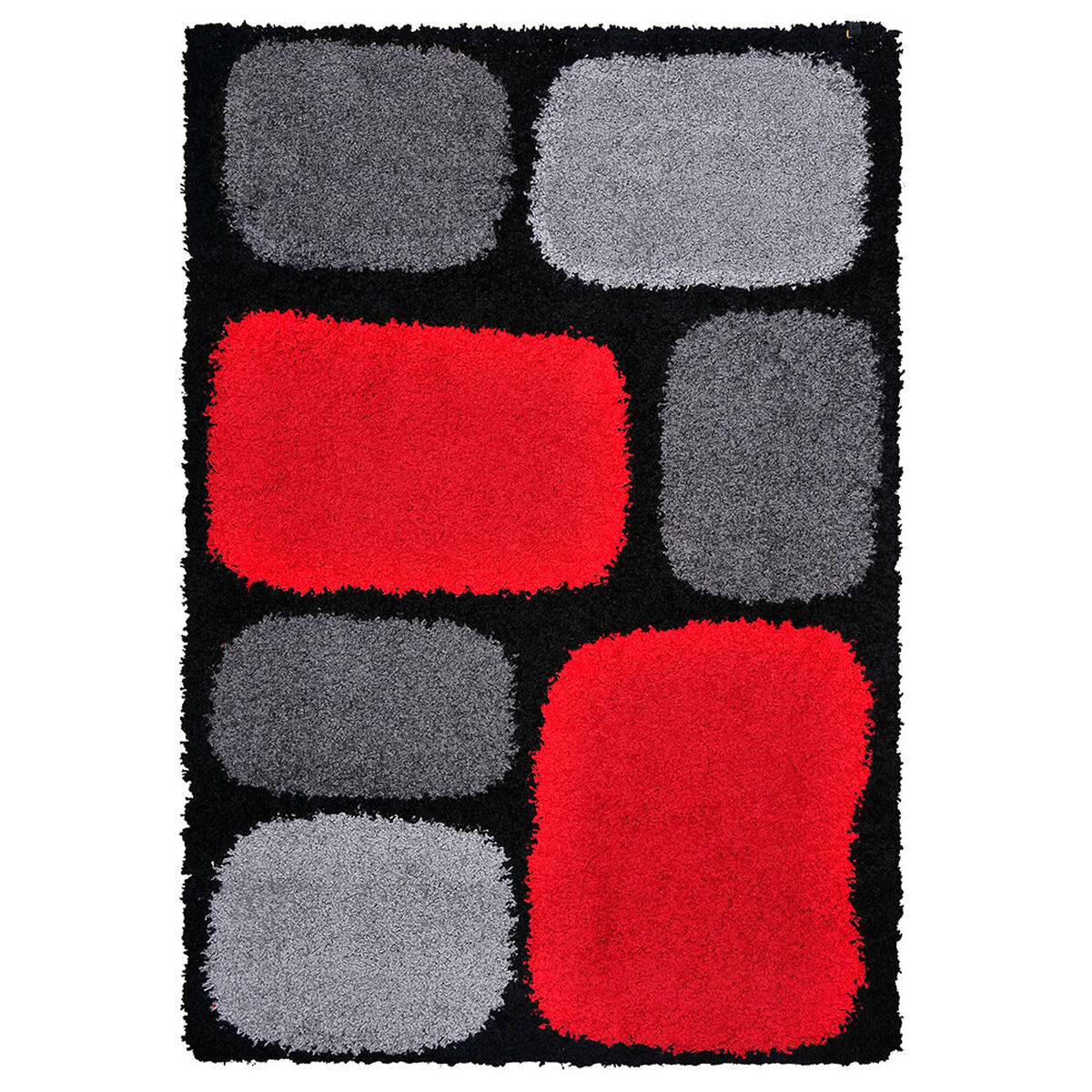 Alfombra Shaggy 1.8k Studio 133x180 Girds Negro