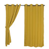 Set Cortinas Mashini Jacquard-Argolla Sofía Golden 140 X 220 cm