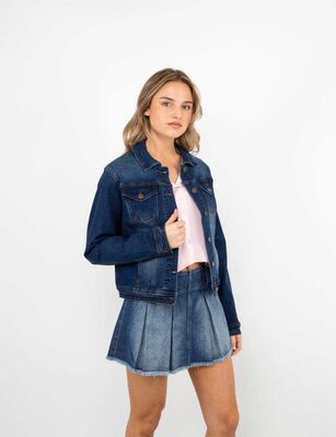 Imagen 1 del producto Chaqueta Denim Mujer Icono Indigo, Marengo