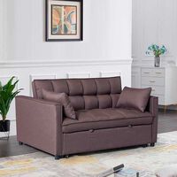 Futón Idetex Brela 2 Cuerpos Café