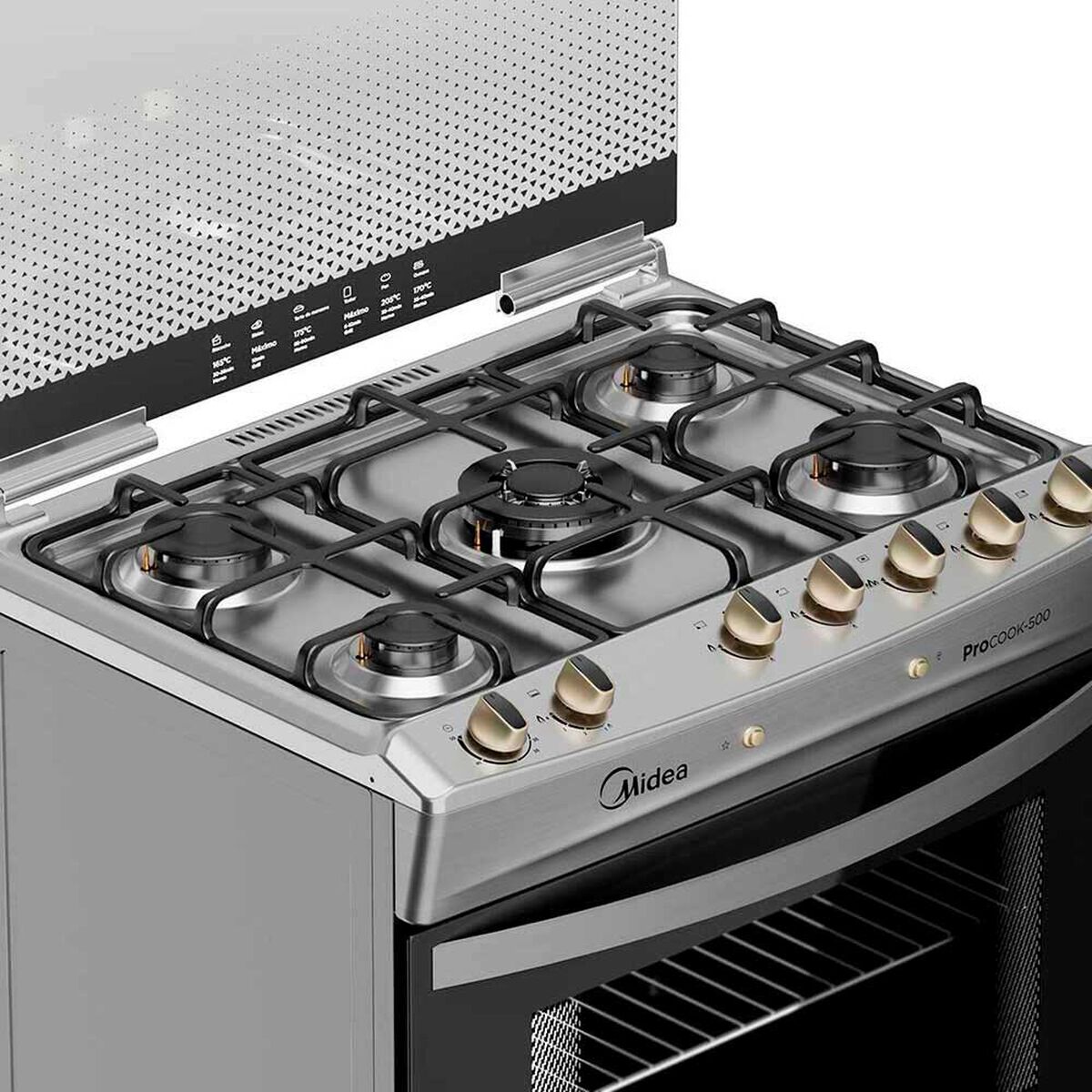 Cocina a Gas Midea MCG-5QPI30NS 5 Quemadores