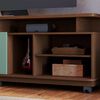Rack TV Onessta Jurere Rack Hasta 75" Café y Verde