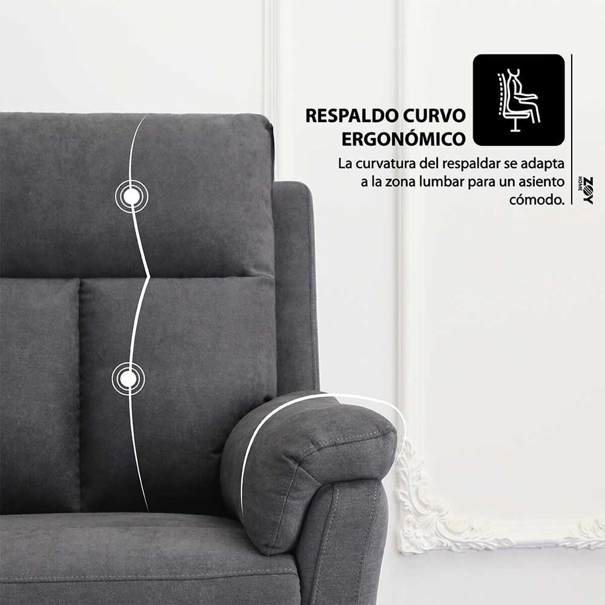 Bergere Zoy Home Beijing 1 Cuerpo Grafito