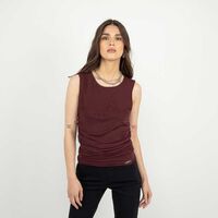 Polera Sin Mangas Mujer Soviet Burdeo