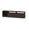 Rack TV Vekkahome Moyan 2 Puertas Café
